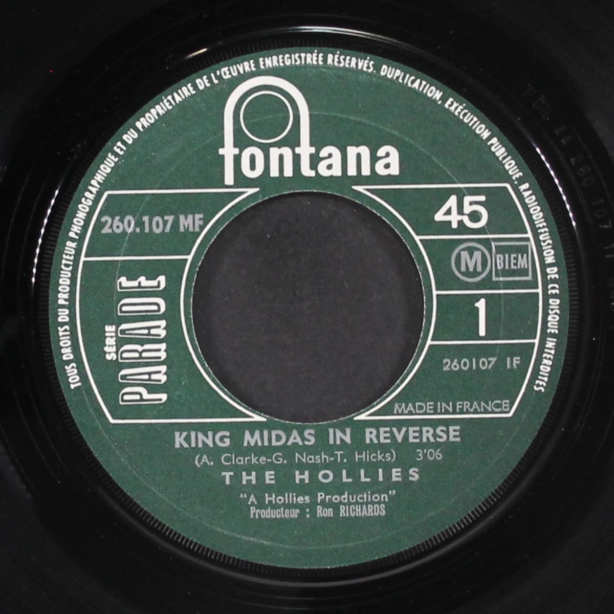 king midas in reverse / everything is sunshine by HOLLIES