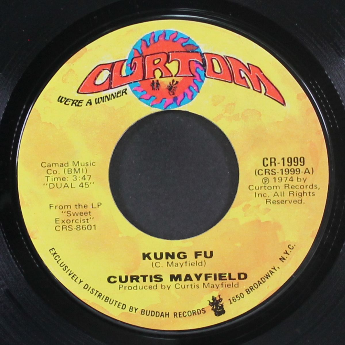 right on for the darkness / kung fu by CURTIS MAYFIELD