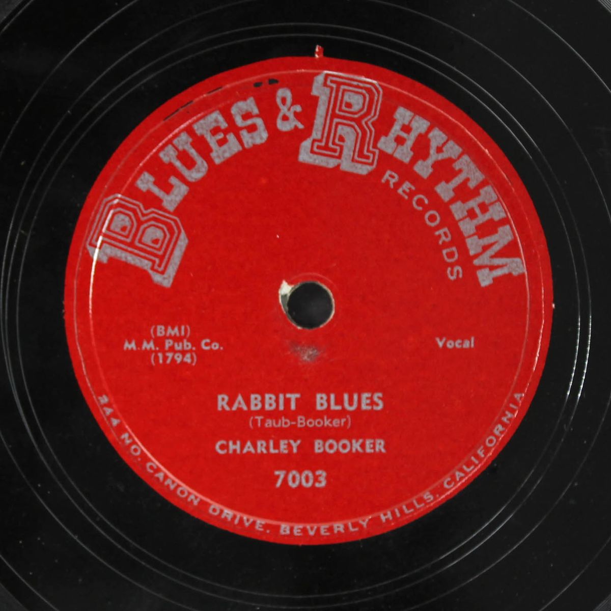 rabbit blues / no ridin' blues by CHARLEY BOOKER