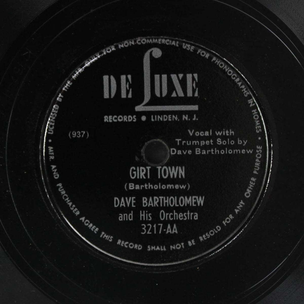 girt town / high society blues by DAVE BARTHOLOMEW