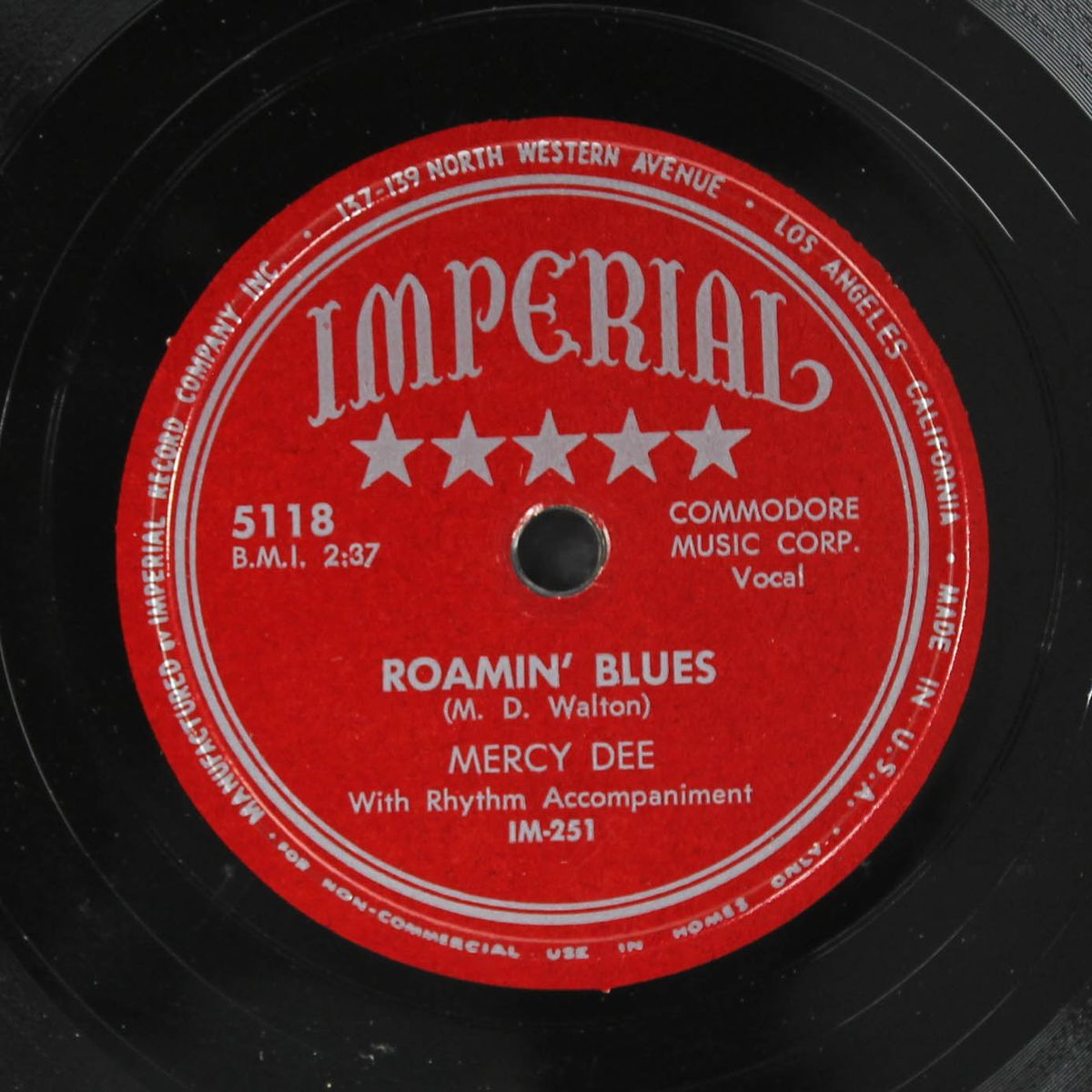 roamin' blues / bought love by MERCY DEE