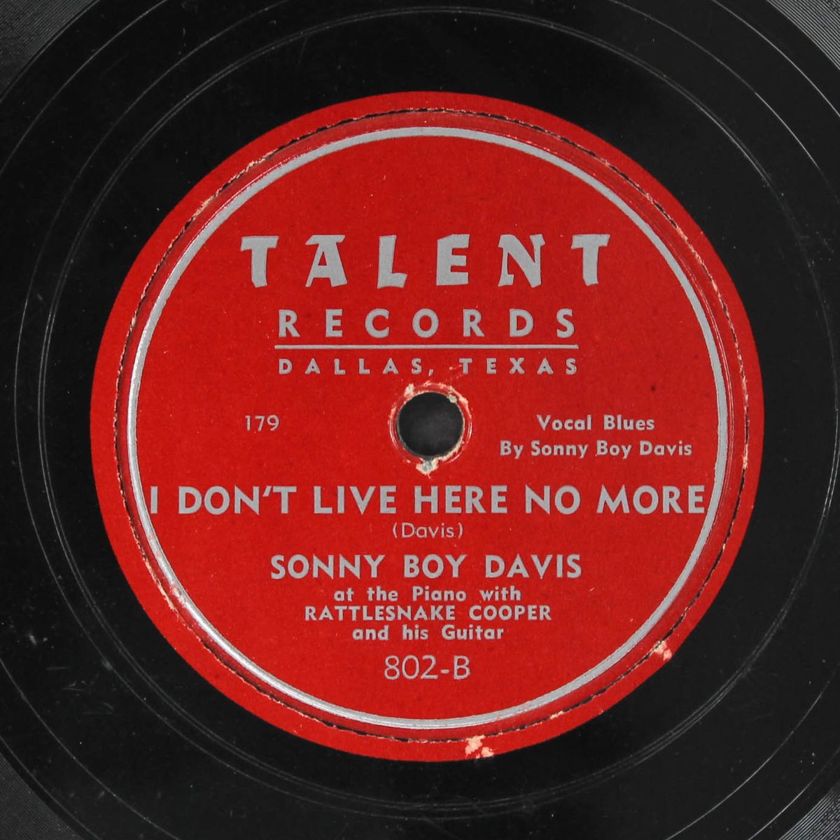 rhythm blues / i don't live here no more by SONNY BOY DAVIS