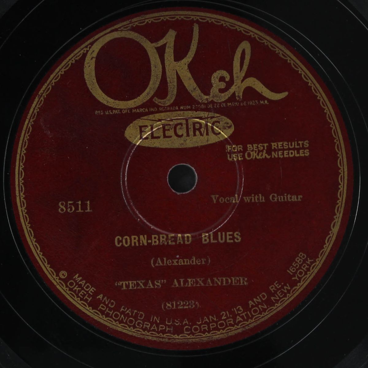 long lonesome day blues / corn-bread blues by TEXAS ALEXANDER