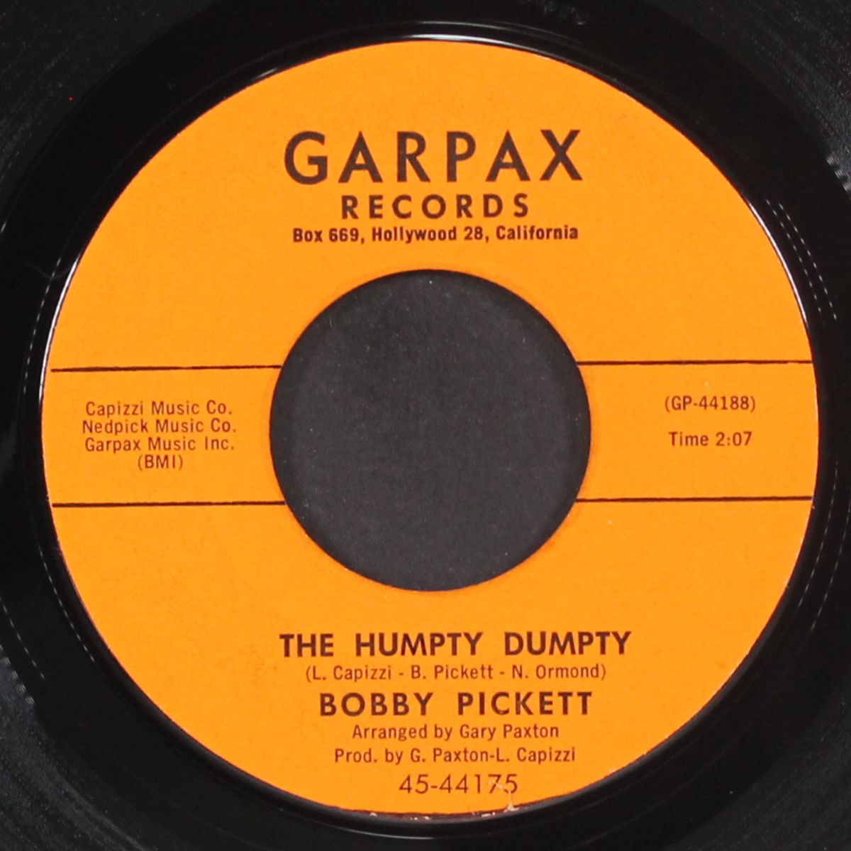 graduation day / the humpty dumpty by BOBBY PICKETT