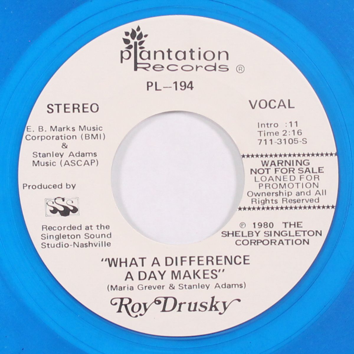 what a difference a day makes / same by ROY DRUSKY