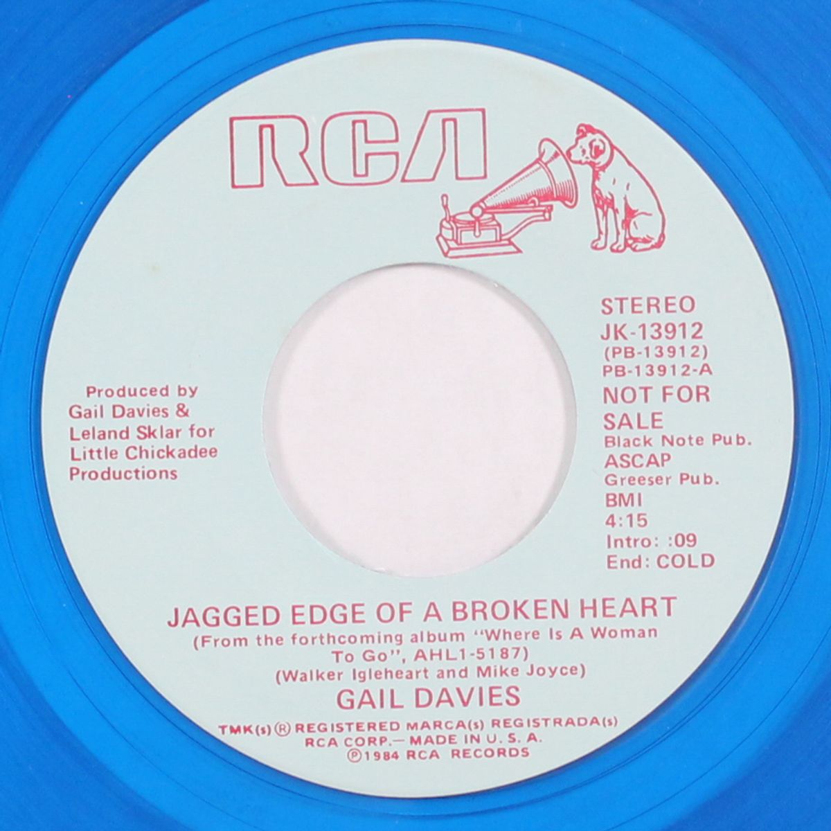 jagged edge of a broken heart / same by GAIL DAVIES