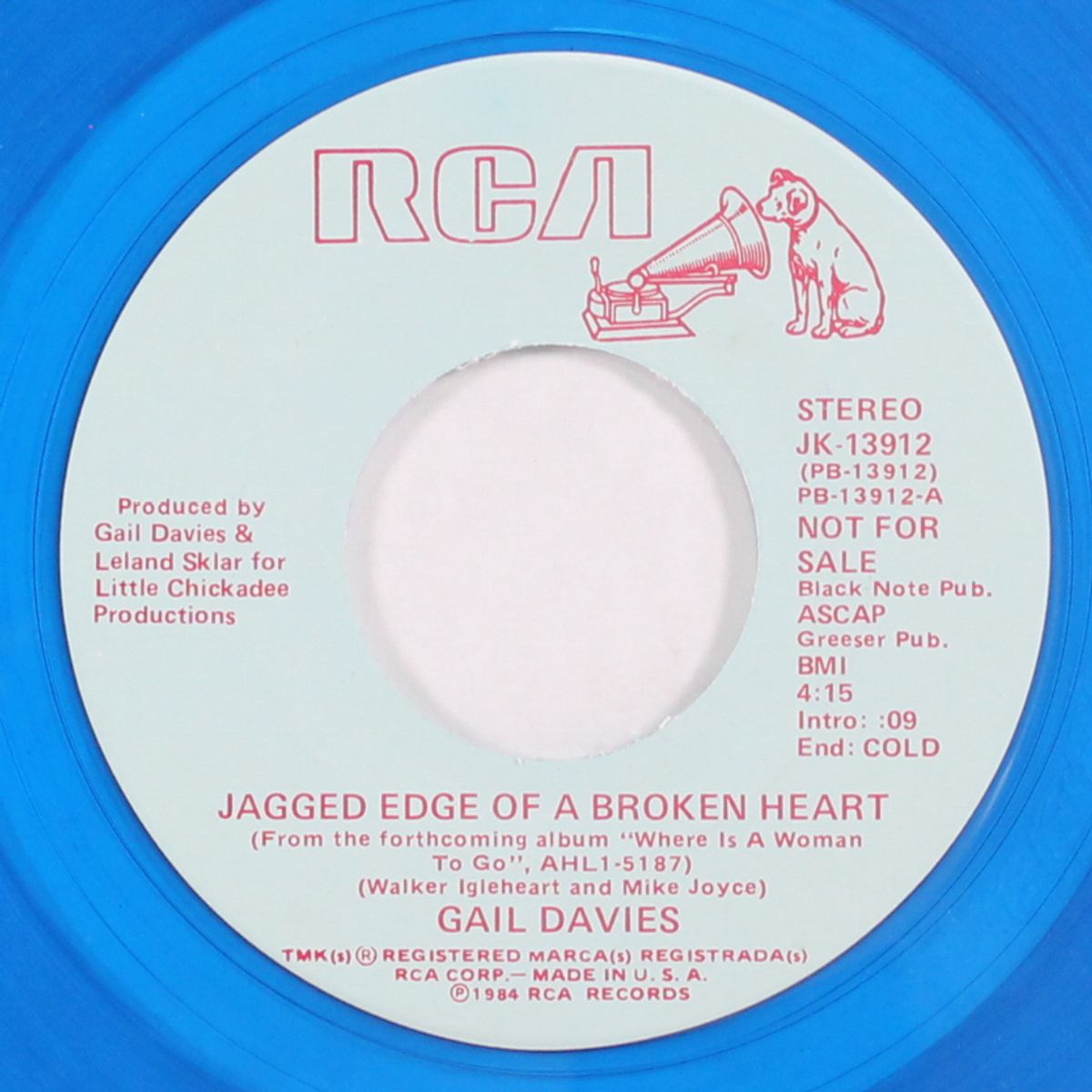 jagged edge of a broken heart / same by GAIL DAVIES