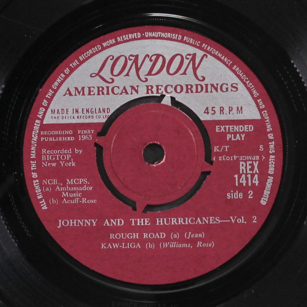 vol. 2 by JOHNNY & HURRICANES