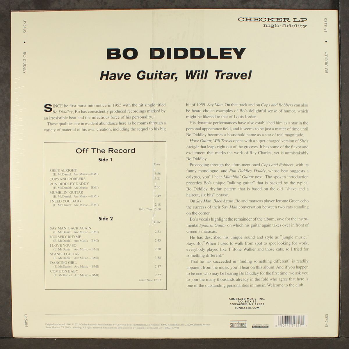 have guitar will travel by BO DIDDLEY