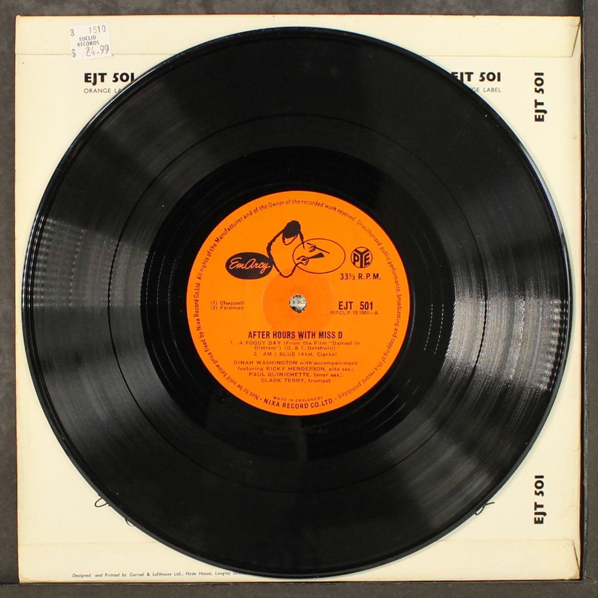 after hours with miss d by DINAH WASHINGTON