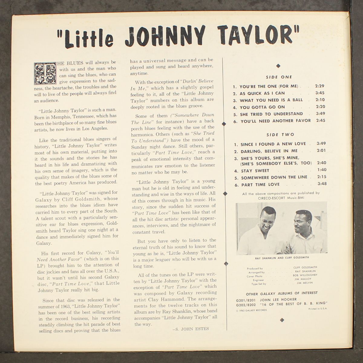 little johnny taylor by LITTLE JOHNNY TAYLOR