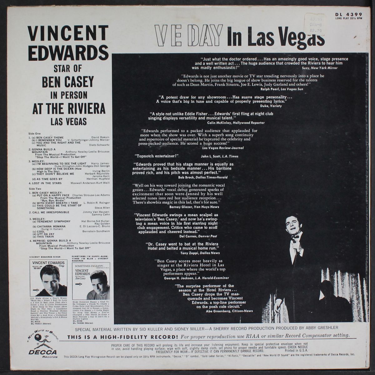 at the riviera by VINCENT EDWARDS
