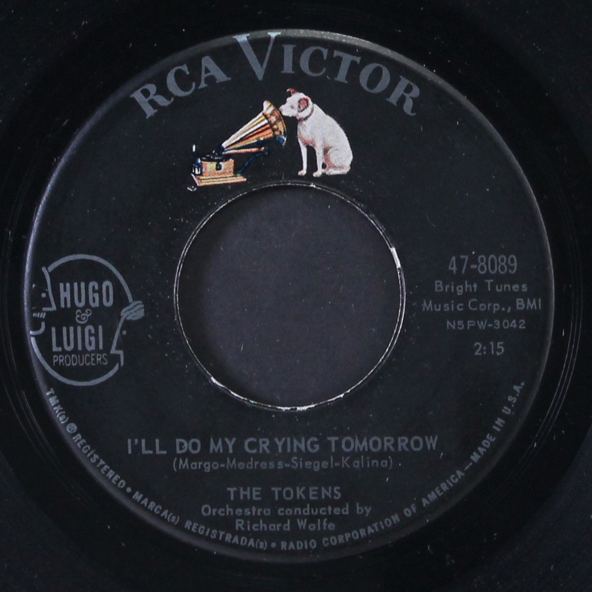 dream angel goodnight / i'll do my crying tomorrow by TOKENS