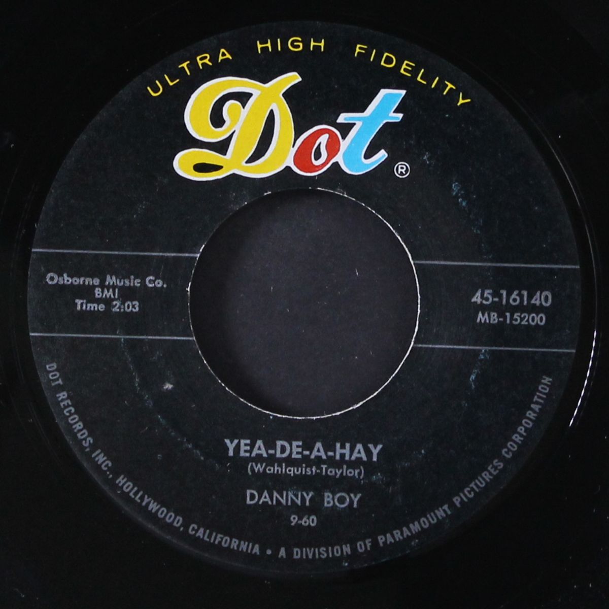 send me some lovin' / yea-de-a-hay by DANNY BOY