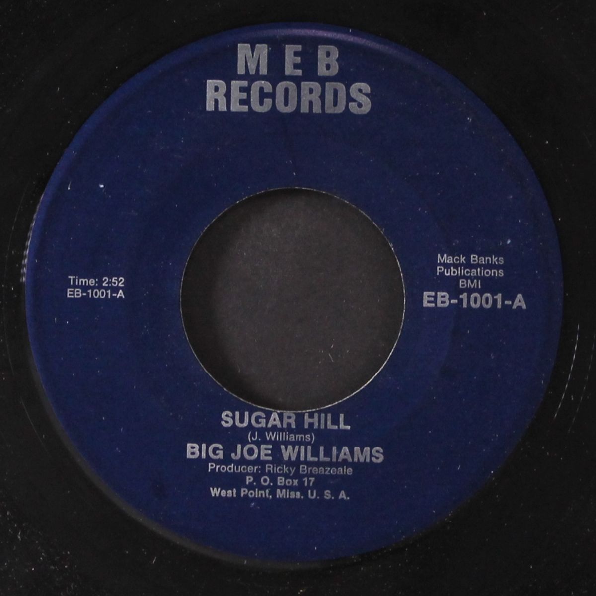 sugar hill / water gate blues by BIG JOE WILLIAMS