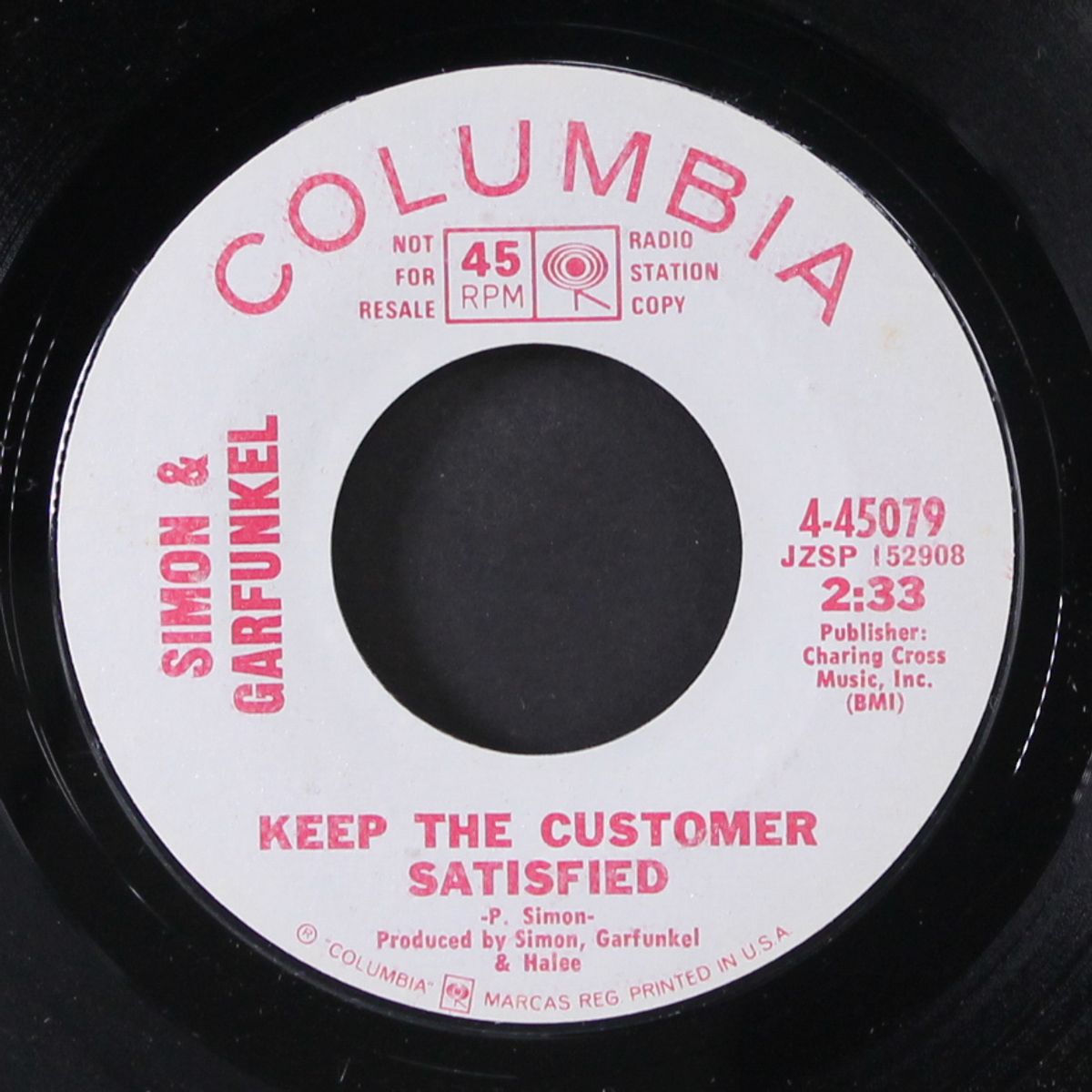 bridge over troubled water / keep the customer satidfied by SIMON & GARFUNKEL