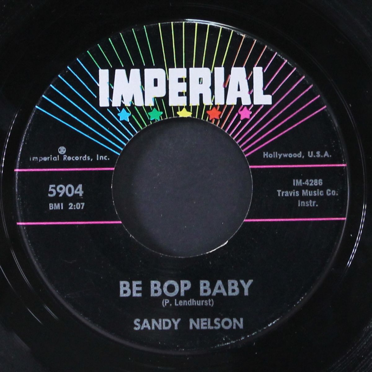 be bop baby / let the four winds blow by SANDY NELSON