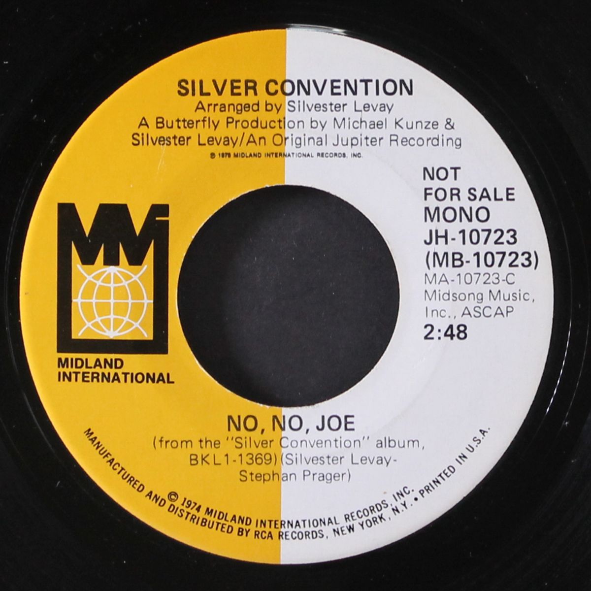 no no joe / mono by SILVER CONVENTION