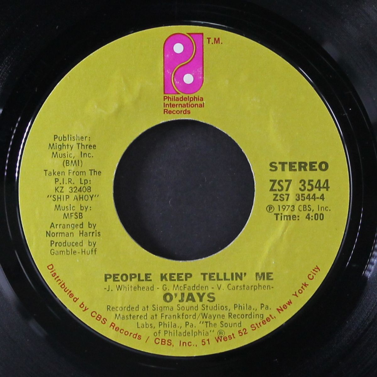for the love of money / people keep telling me by O'JAYS