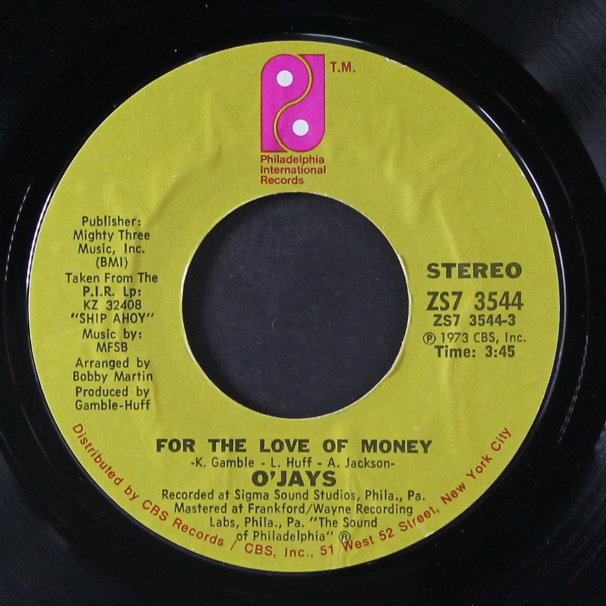 for the love of money / people keep telling me by O'JAYS