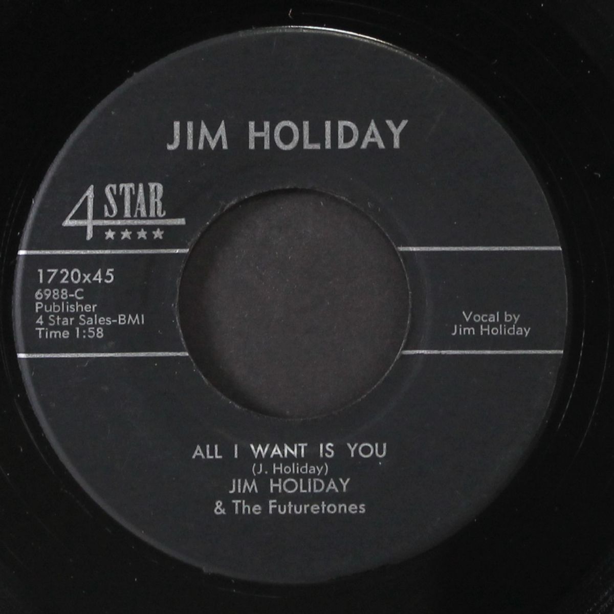 all i want is you / voice of the drums by JIM HOLIDAY & FUTURETONES