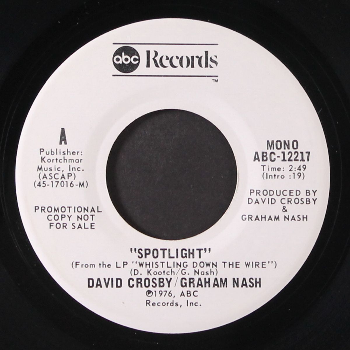 spotlight / mono by DAVID CROSBY & GRAHAM NASH