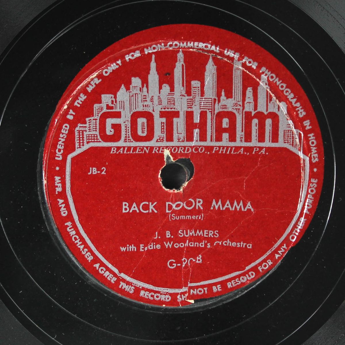 stranger in town / back door mama by J.B. SUMMERS