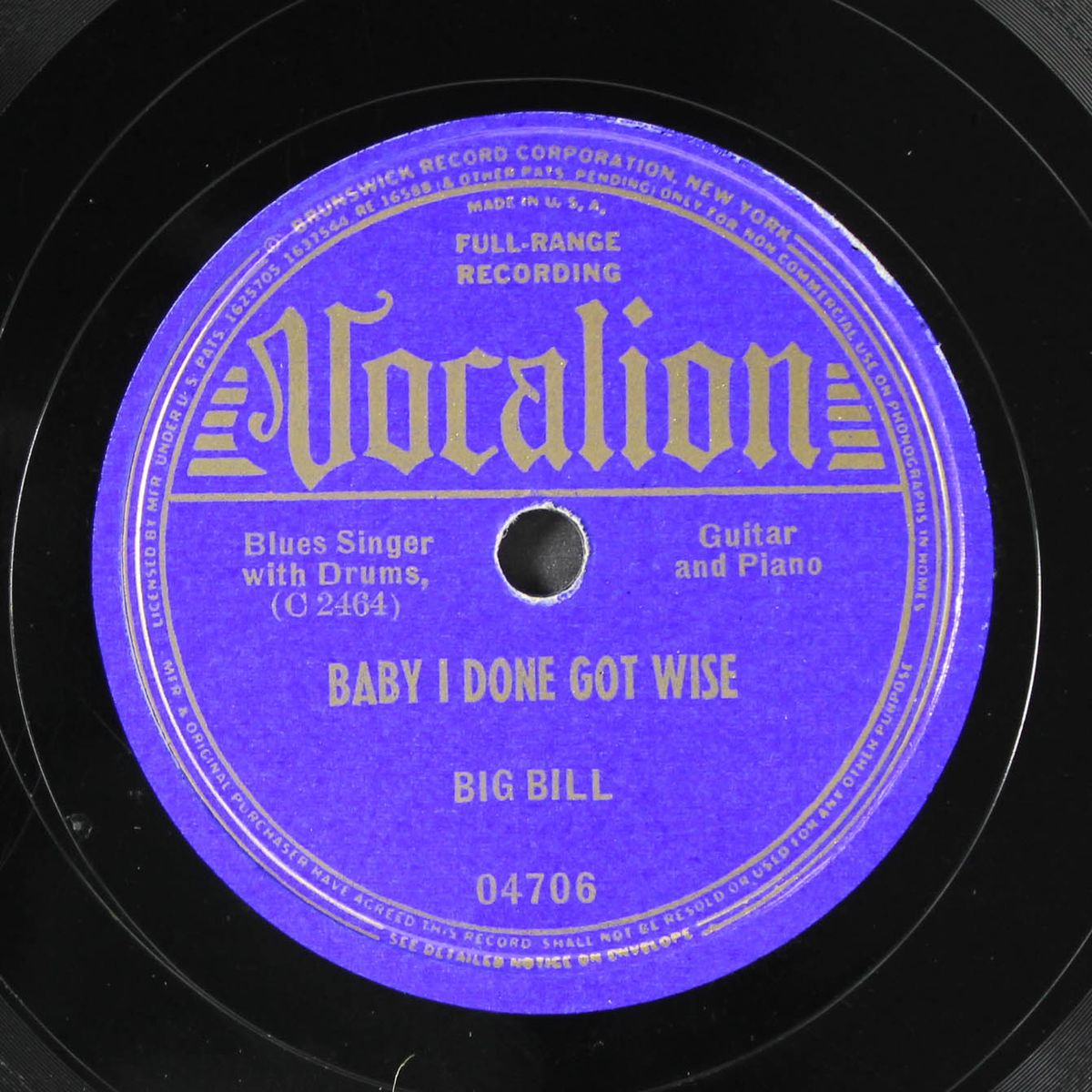 baby i done got wise / just a dream by BIG BILL