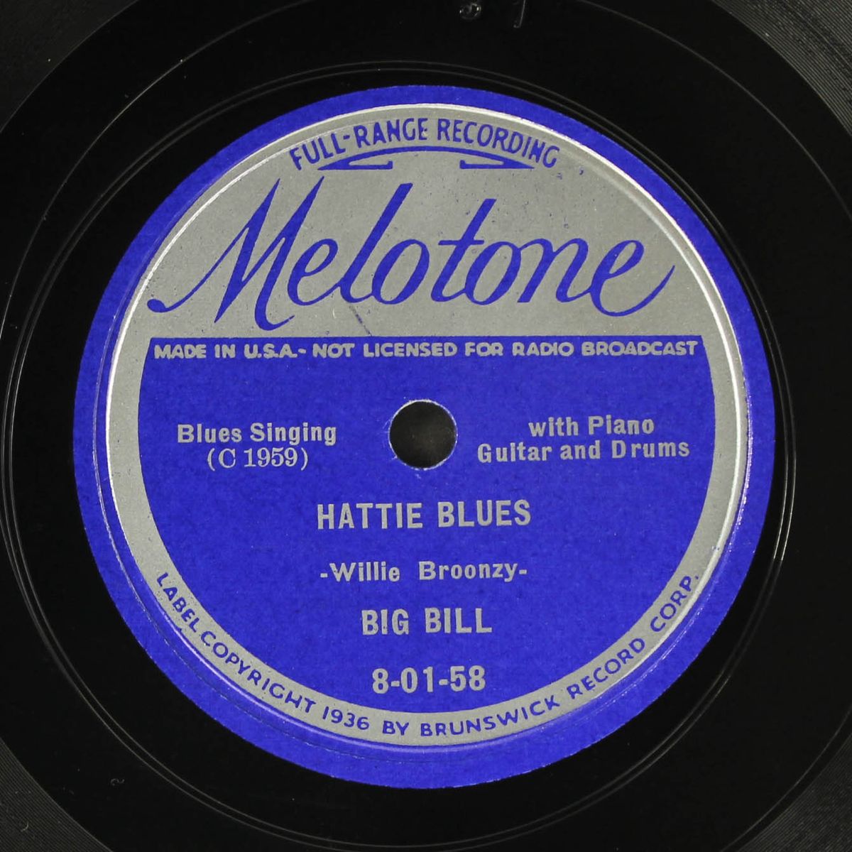 hattie blues / it's too late now by BIG BILL