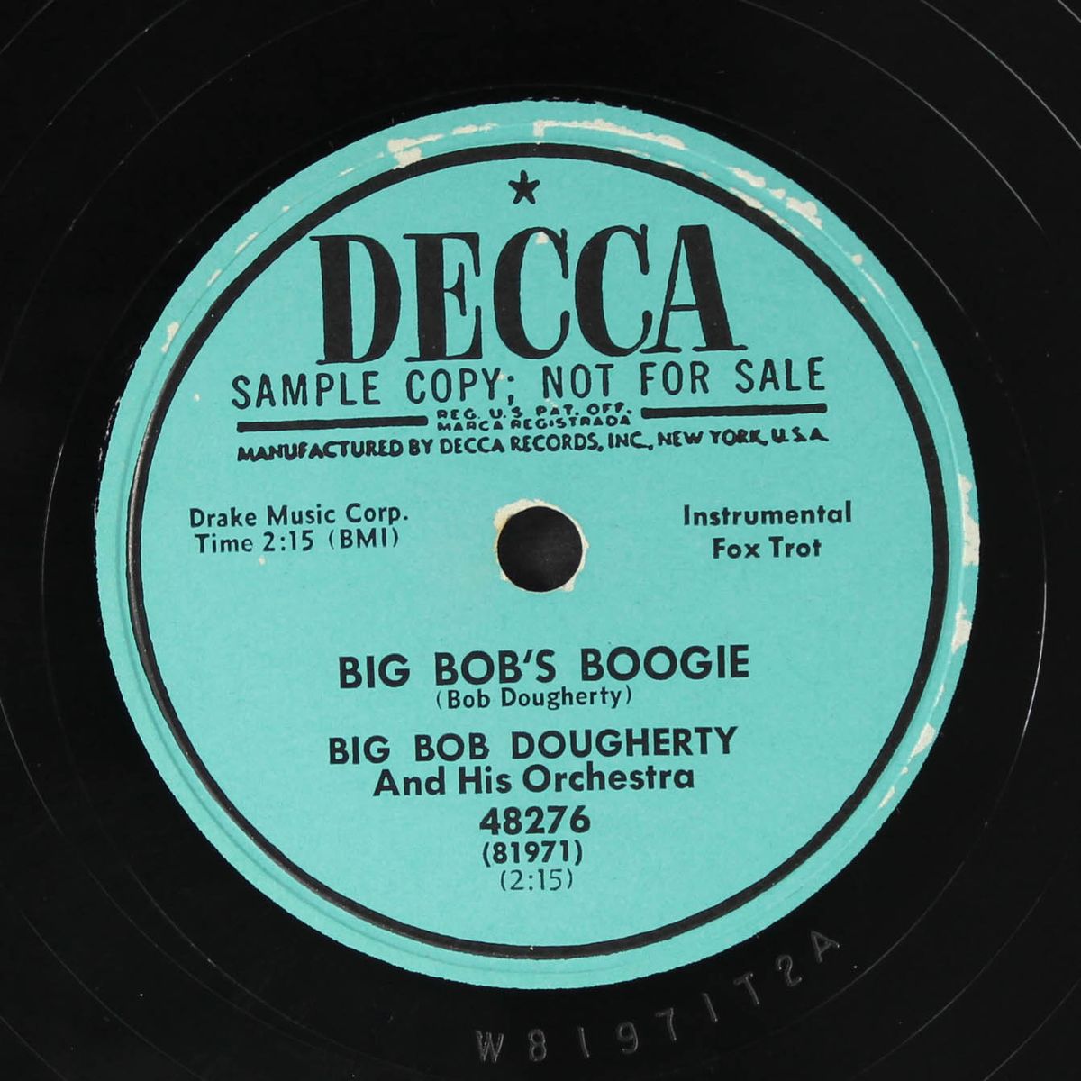 ridin' the riff / big bob's boogie by BIG BOB DOUGHERTY