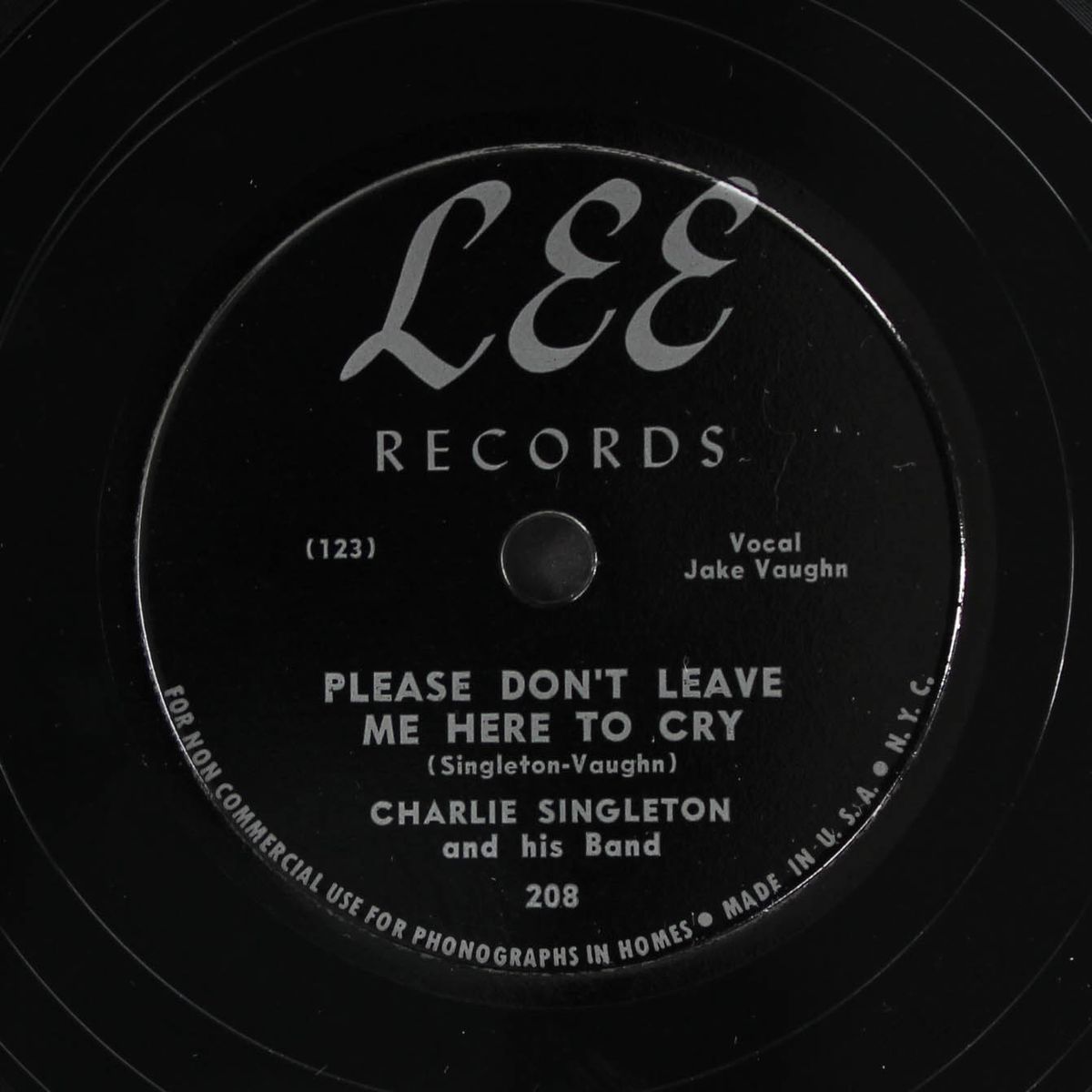please don't leave me here to cry / s.o.s. by CHARLIE SINGLETON