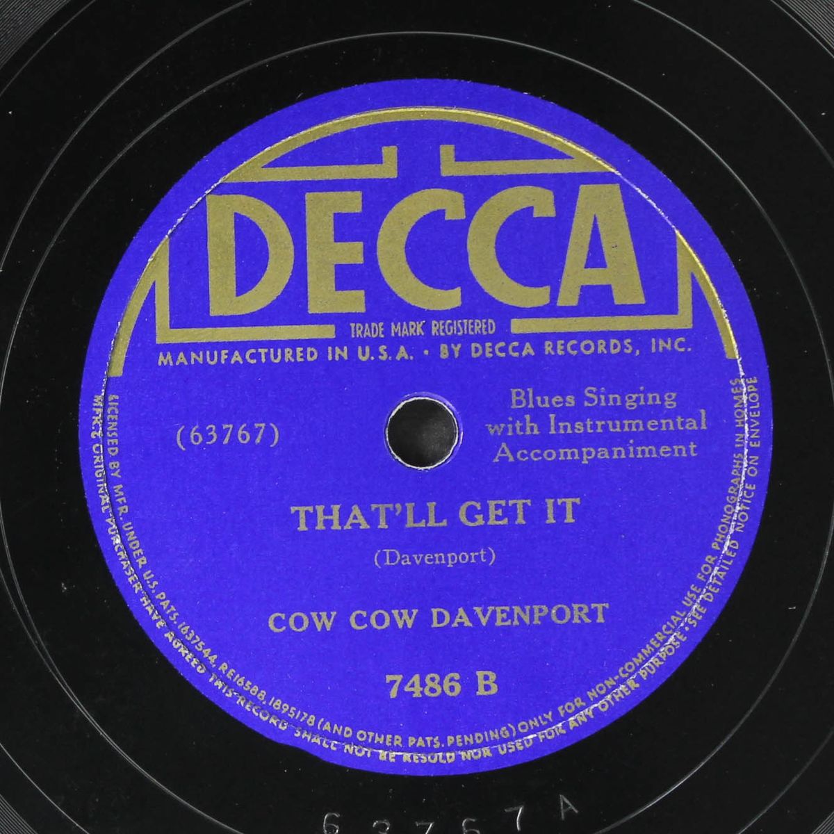 don't you loud mouth me / that'll get it by COW COW DAVENPORT