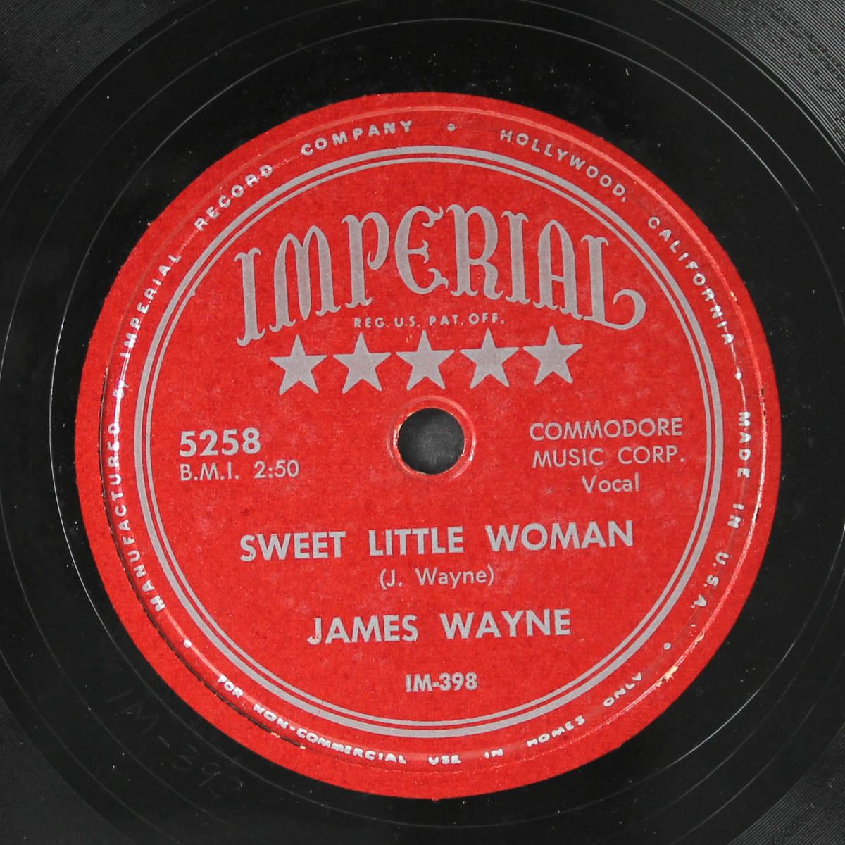 sweet little woman / in love with you by JAMES WAYNE