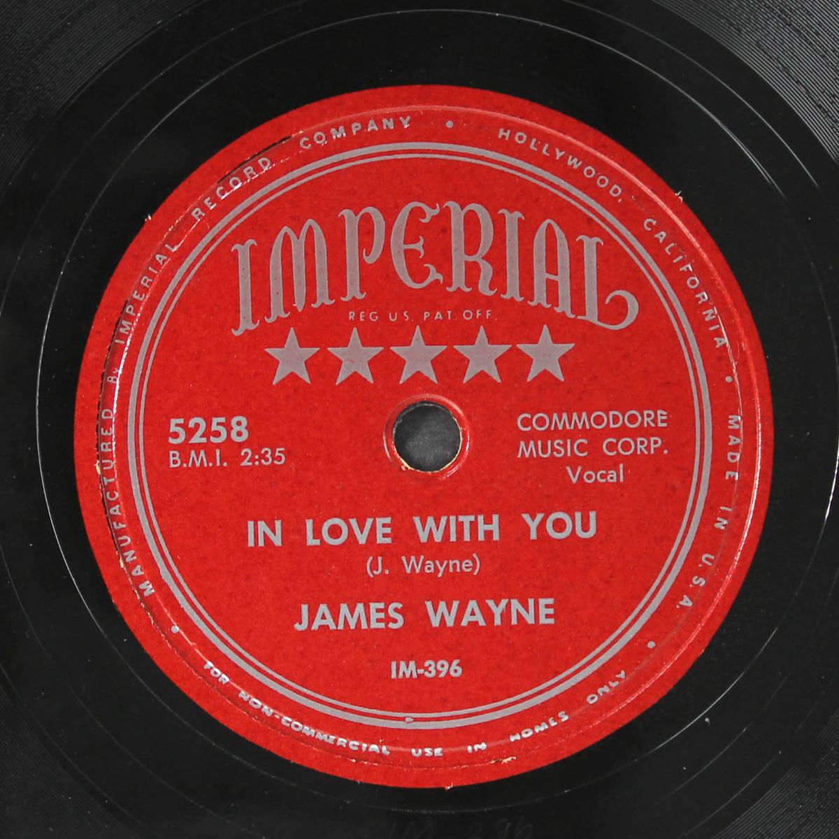 sweet little woman / in love with you by JAMES WAYNE