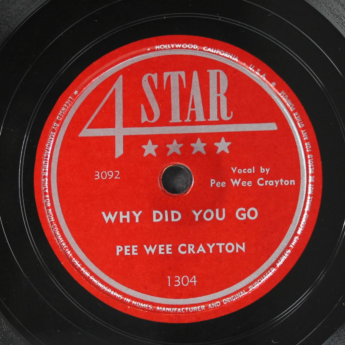 why did you go / pee wee's hop by PEE WEE CRAYTON