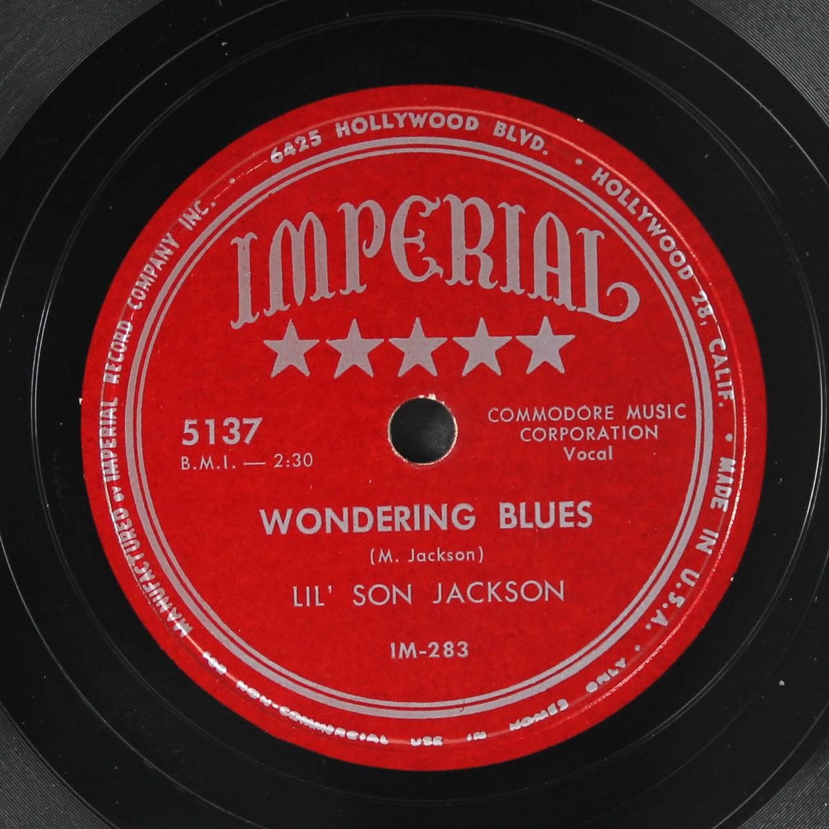 wondering blues / restless blues by LIL' SON JACKSON