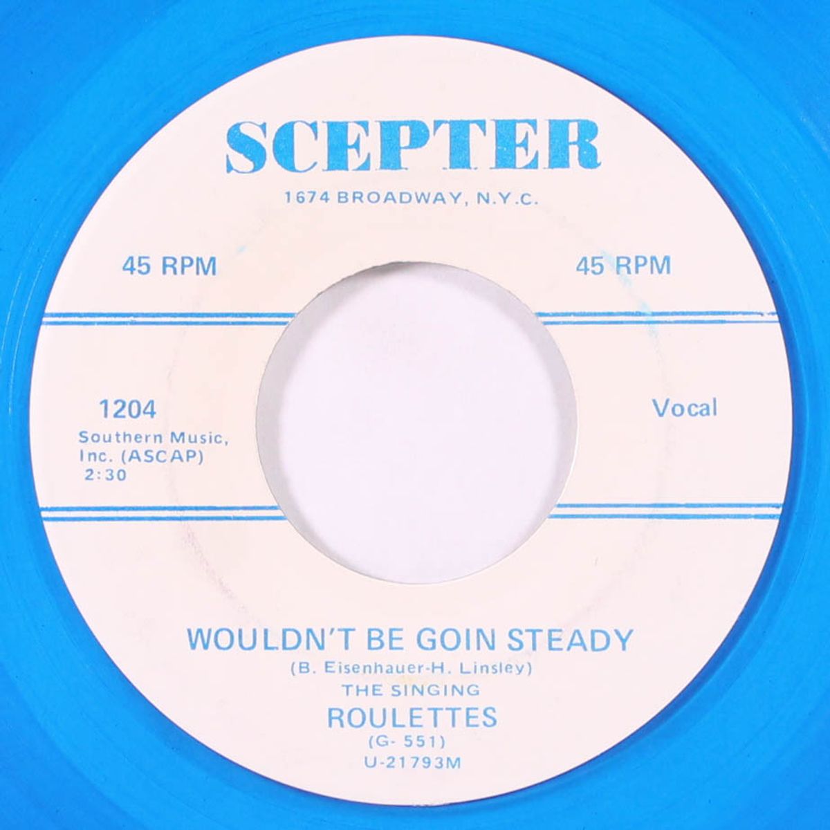 hasten jason / wouldn't be goin steady by ROULETTES