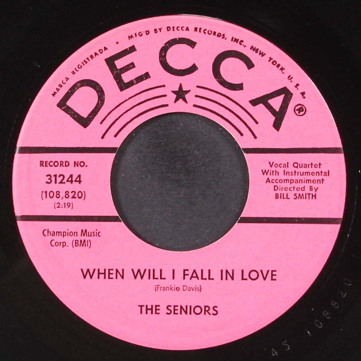 baby, say the word / when will i fall in love by SENIORS