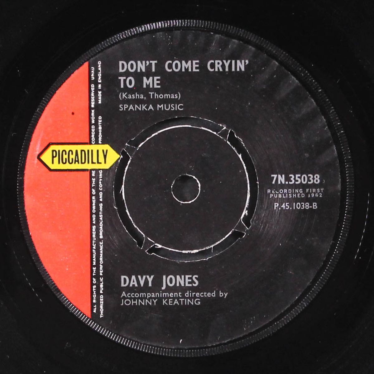 jezebel / don't come cryin' to me by DAVY JONES