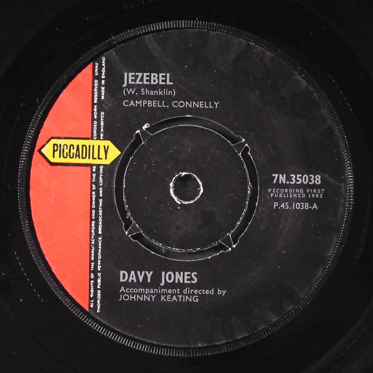 jezebel / don't come cryin' to me by DAVY JONES