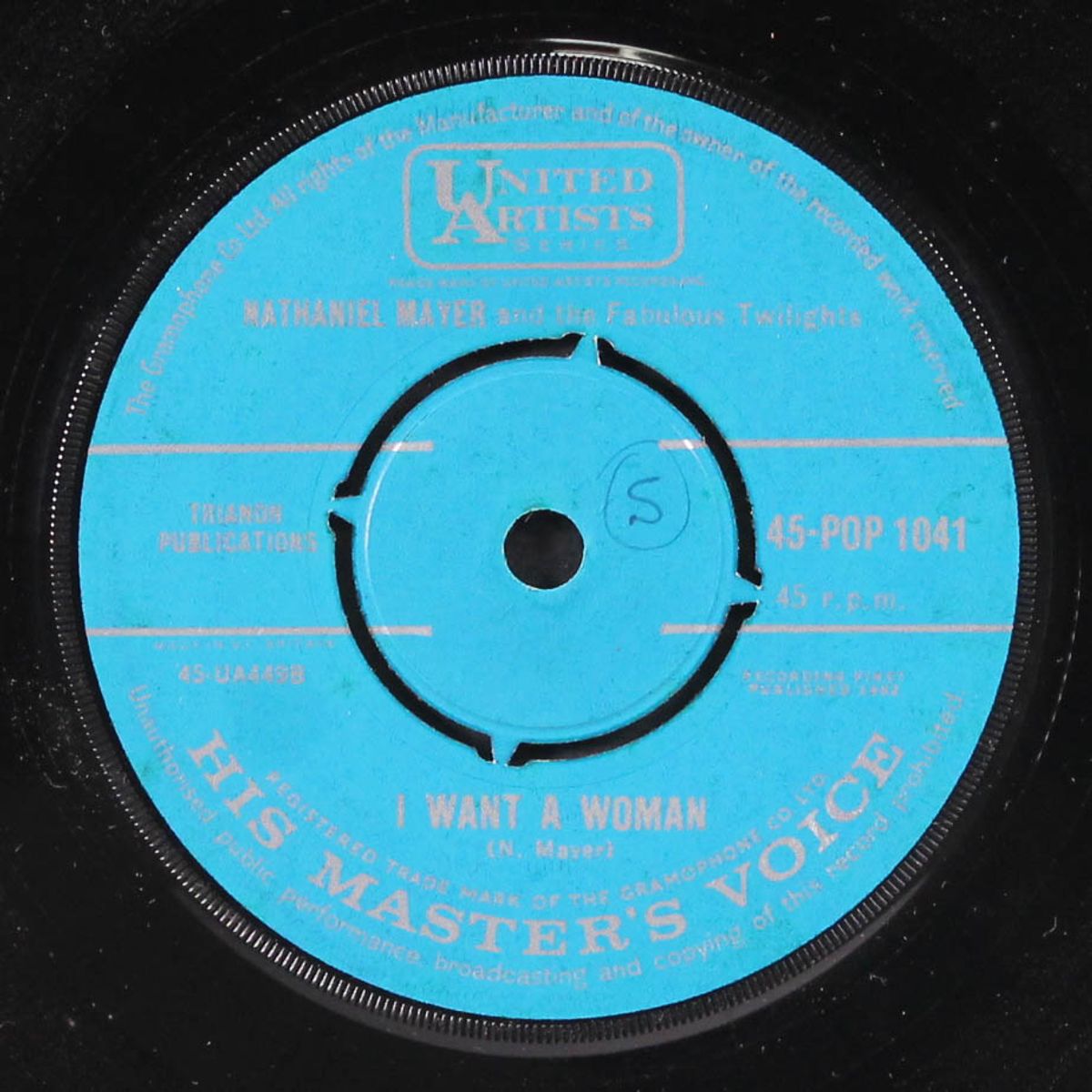 village of love / i want a woman by NATHANIEL MAYER & FABULOUS TWILIGHTS