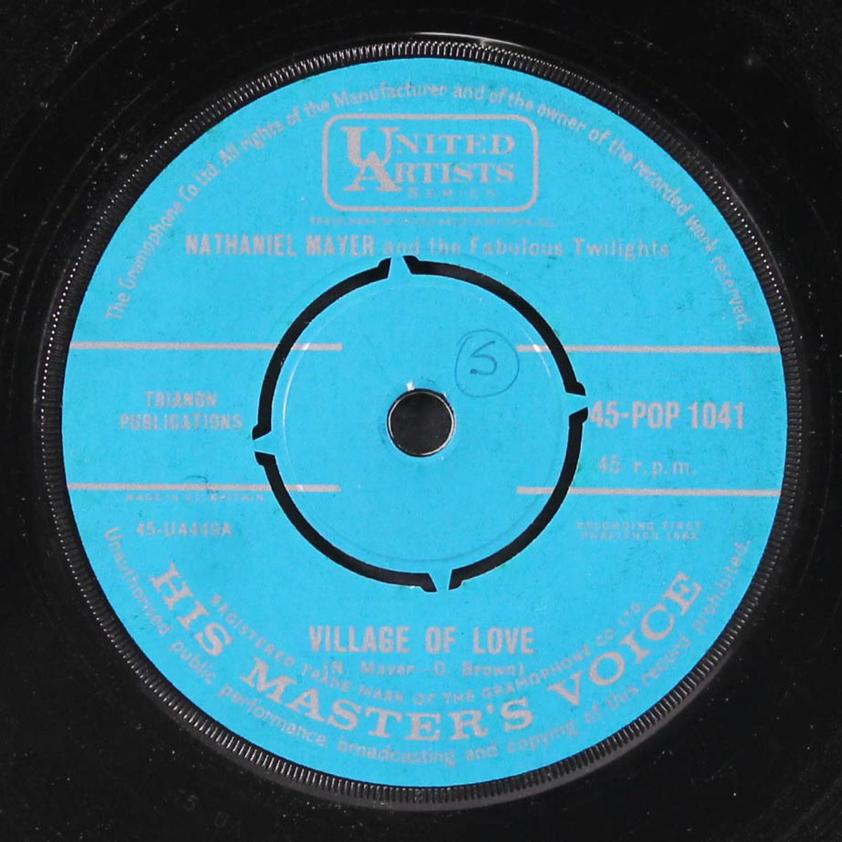 village of love / i want a woman by NATHANIEL MAYER & FABULOUS TWILIGHTS
