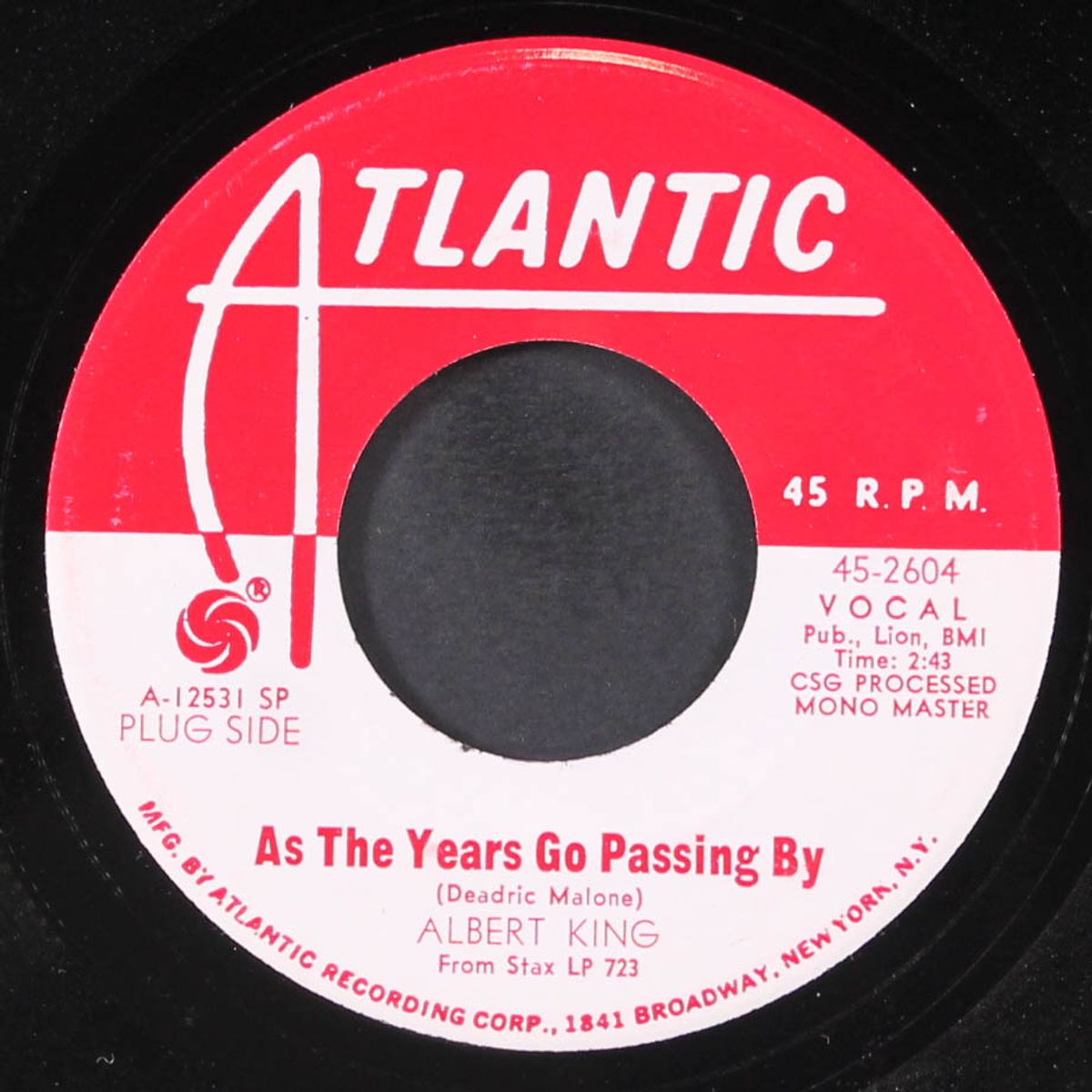 as the years go passing by / the hunter by ALBERT KING