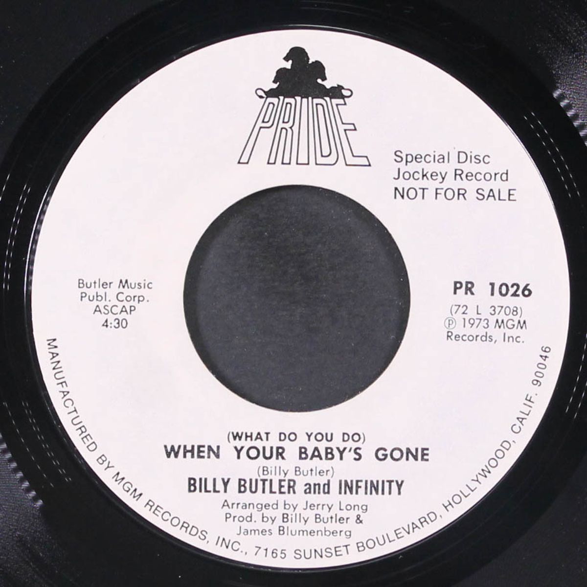 hung up on you / (what do you do) when your baby's gone by BILLY BUTLER & INFINITY