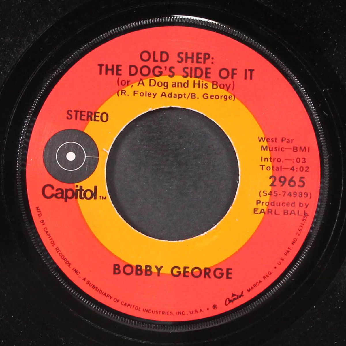 old shep: the dog side of it by BOBBY GEORGE