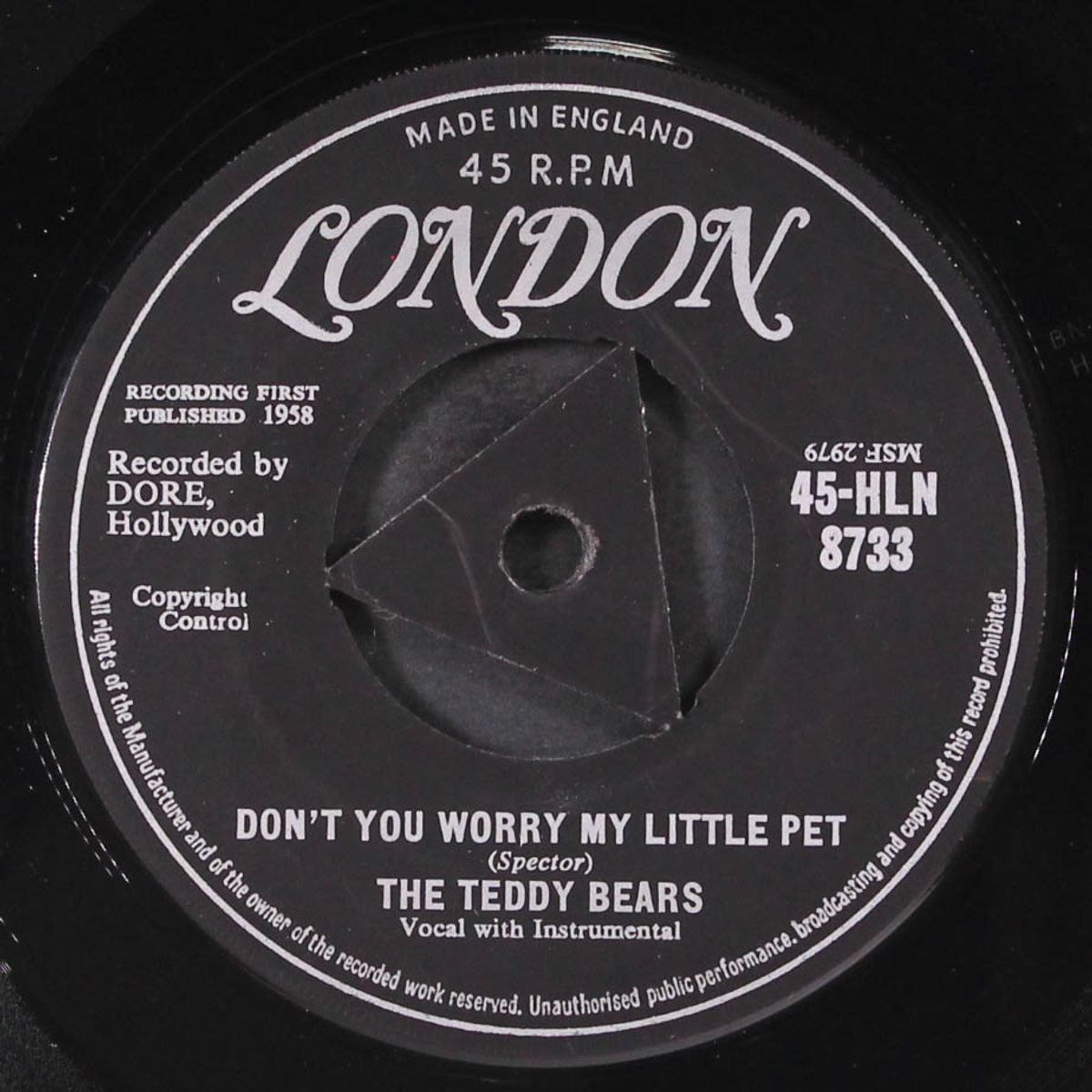 to know him, is to love him / don't you worry my little pet by TEDDY BEARS