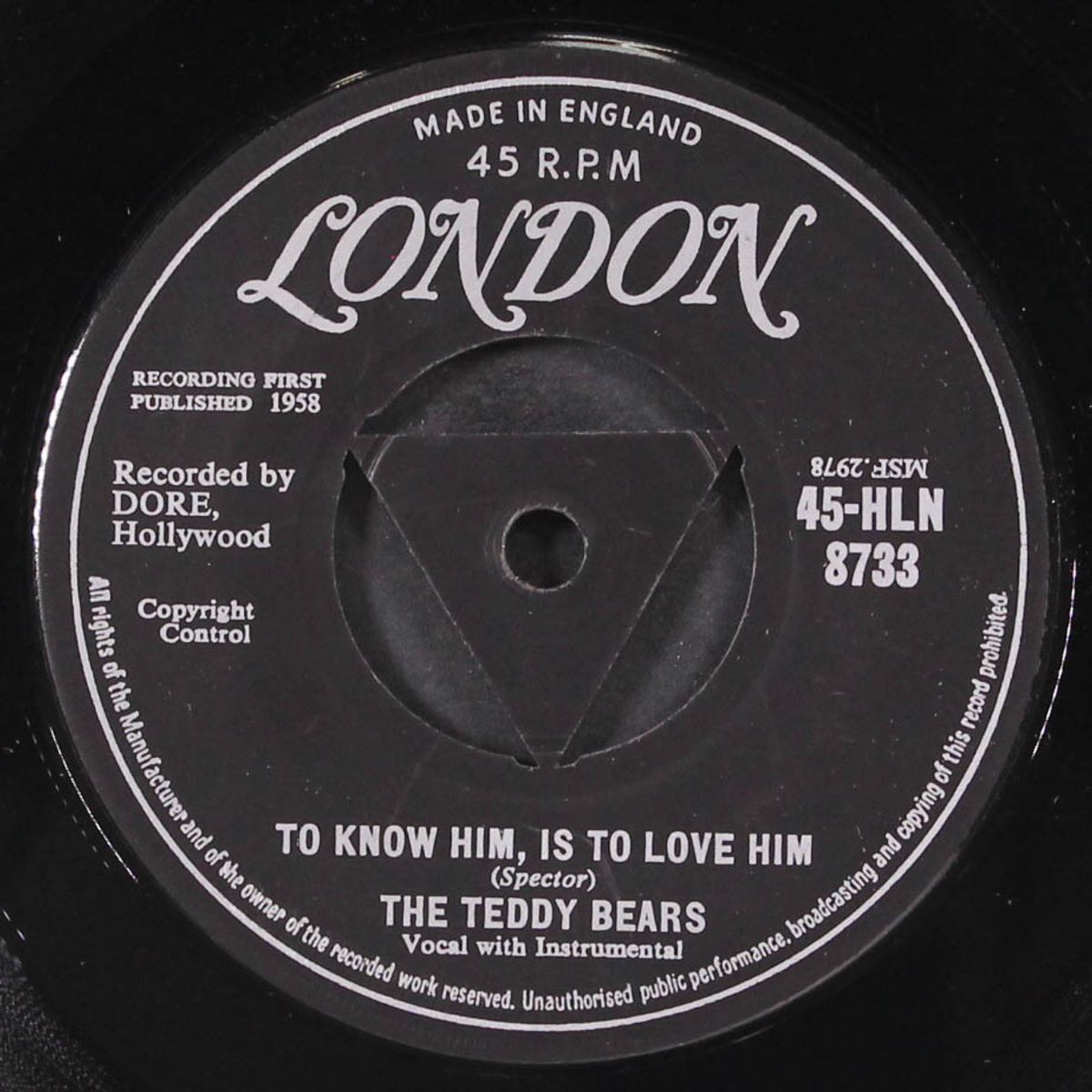 to know him, is to love him / don't you worry my little pet by TEDDY BEARS