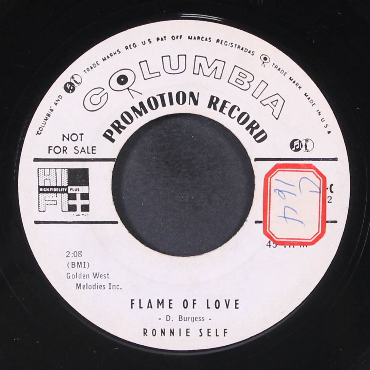 big fool / flame of love by RONNIE SELF