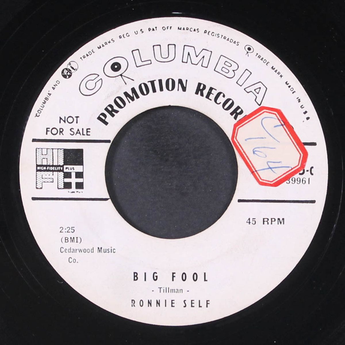 big fool / flame of love by RONNIE SELF
