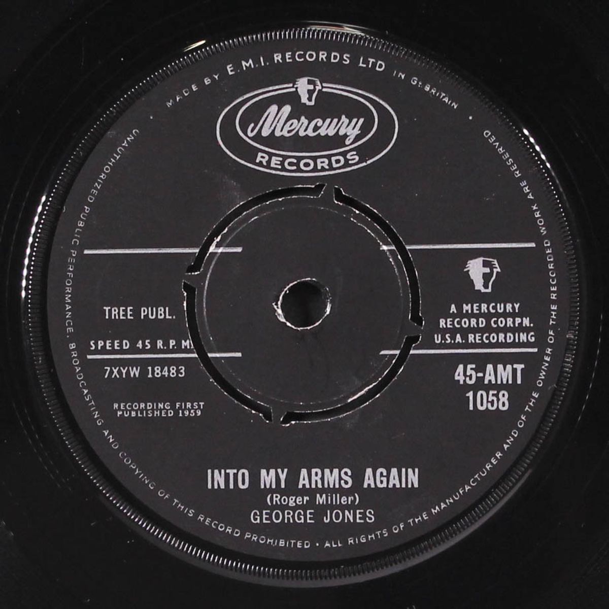 who shot sam / into my arms again by GEORGE JONES
